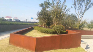 沿河耐候钢挡土墙